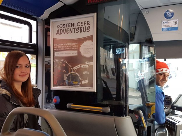 Kostenlos Busfahren an Adventssamstagen
