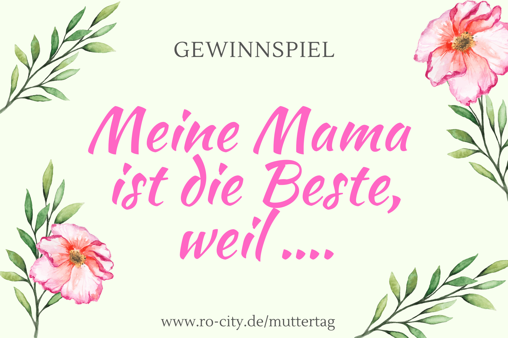 Gewinnspiel Muttertag